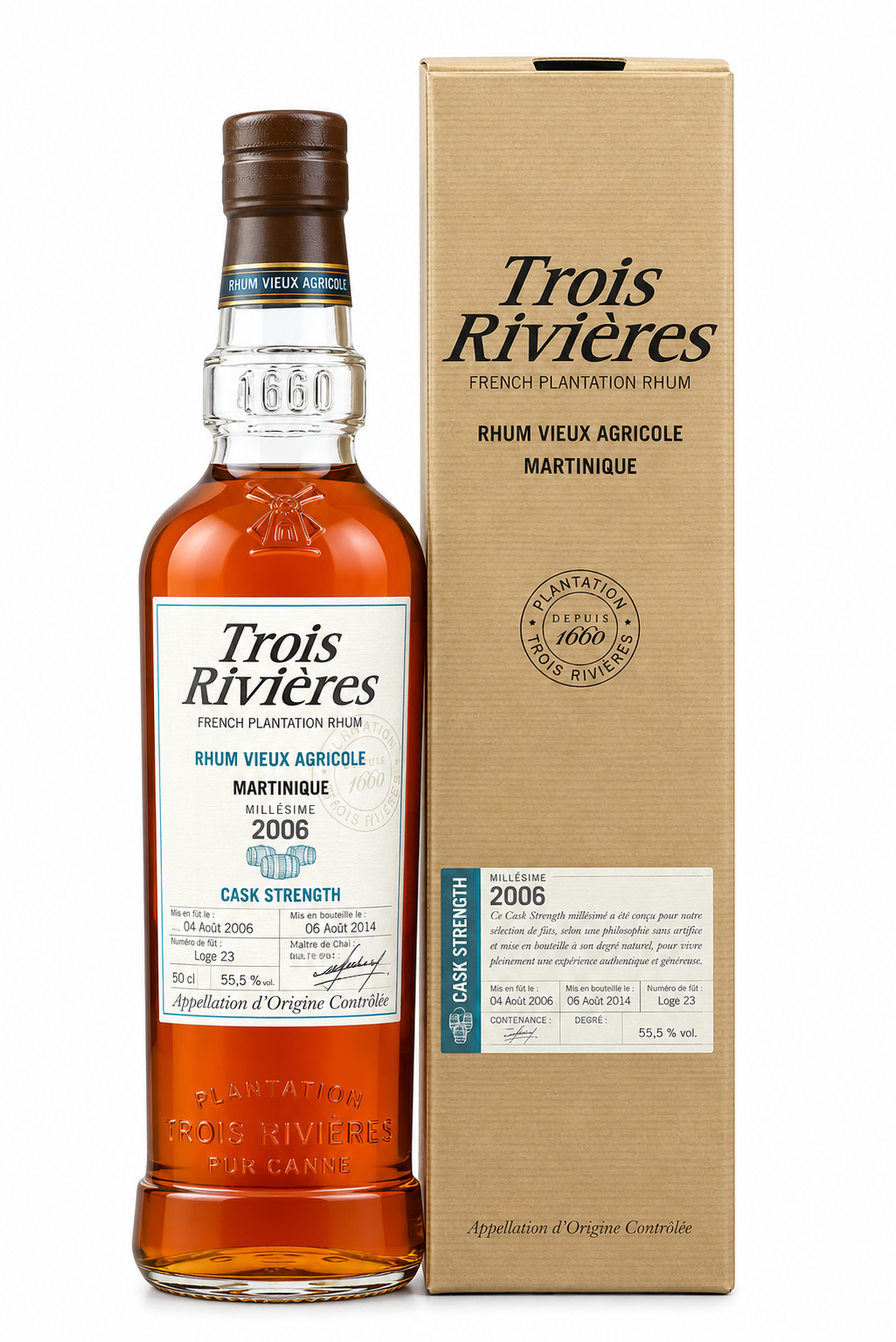 3 RIVIERES CASK STR. 2006 55.5% 50CL